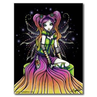 Myra Celestial Rainbow Fairy Art Postcard