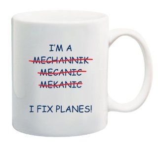 Mechanic of Planes 11 Oz Coffee Mug Funny Mug Aircraft Kitchen & Dining