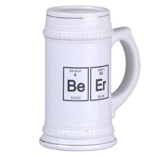 Chemistry Beer Stein   Be Er (Berylium Erbium) Mugs
