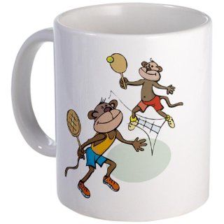  Monkey Tennis Mug   Standard Kitchen & Dining