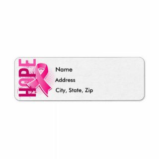 Hope 2 Breast Cancer Custom Return Address Label