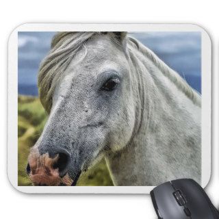 Beautiful gray horse Neigh Mouse Pads