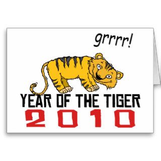 Cute Year of The Tiger 2010 Card