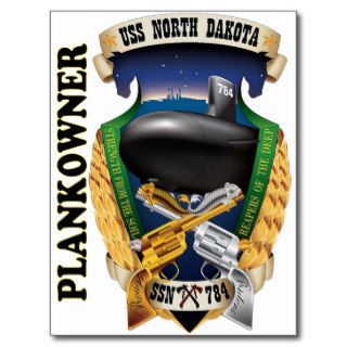 USS North Dakota Plankowner Post Card
