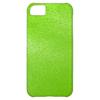 Lime Green Leather Look (Faux) Cover For iPhone 5C