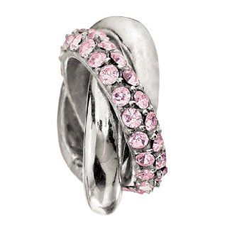 Authentic Chamilia Charm "Rings   Light Rose" 2083 0130 (RETIRED) Jewelry