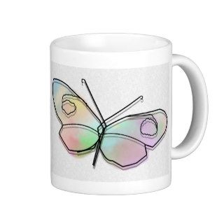 Wire Butterfly Coffee Mugs