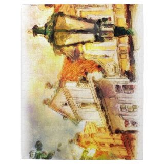 Street in old part of prague jigsaw puzzle