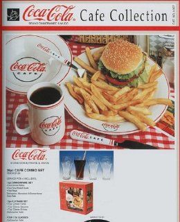 28pc Auth. Coca Cola Cafe Coke Combo Dinnerware Set Dinner Ware Kitchen & Dining