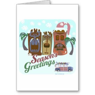 A Very Tiki Holiday Greeting Card