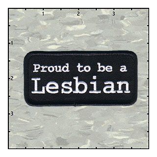 Proud To Be A Lesbian Name Tag Novelty Embroidered Iron On Applique Patch FD