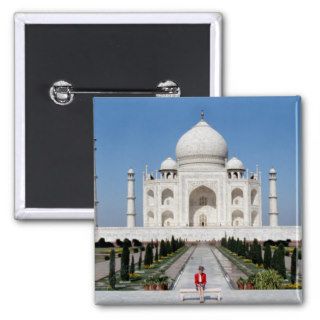 No.123 Princess Diana Taj Mahal 1992 Button