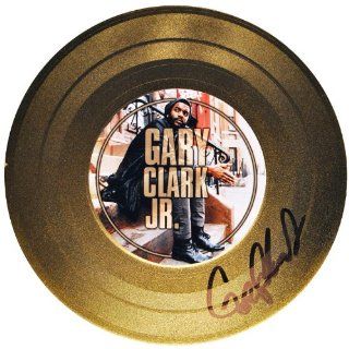 Gary Clark Jr.   American Guitarist   Autographed Souvenir Gold Record Entertainment Collectibles