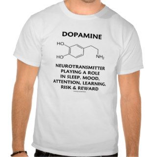 Dopamine Neurotransmitter (Chemical Molecule) Tshirts