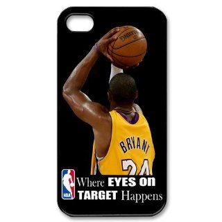 Custom Kobe Bryant Back Cover Case for iPhone 4 4S PP 1837 Cell Phones & Accessories