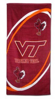 Virginia Tech Hokies 30x60 Beach Towel  Sports & Outdoors