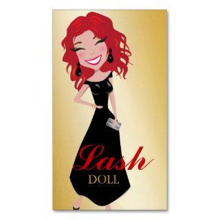 311 Lash Doll Rubie Red Business Card Template