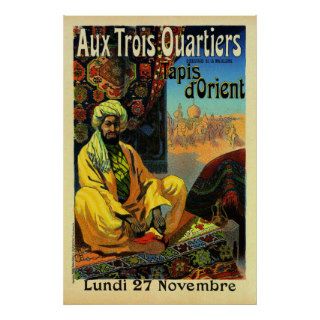 Aux Trois Quarters/Tapis d'Orient ~(1899). Print