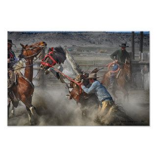 Old Style Ranch Bronc Art Photo