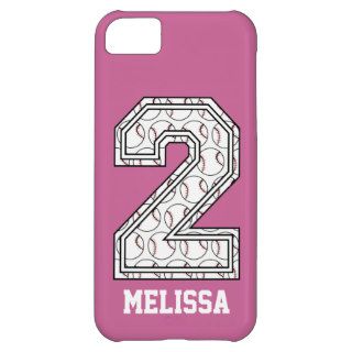 Personalized Baseball Number 2 Cover For iPhone 5C