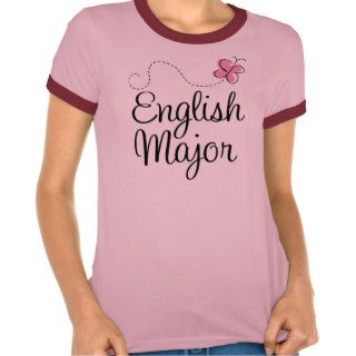 Cute English Major Gift T shirts