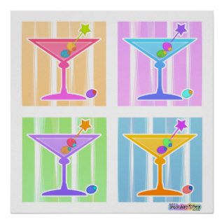 Poster, Prints   Retro Pop Art Martinis