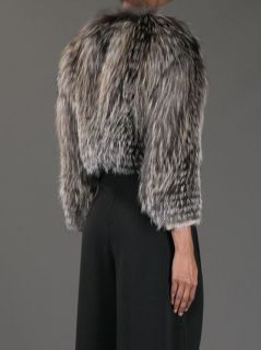 Roberto Cavalli Cropped Fox Fur Jacket