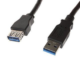 RayShop   3ft High Speed USB 3.0 1m AM to AF Extension Cable 5Gbps Transimission (Black) Electronics