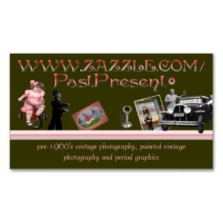 Past Present Profile Card Business Card Templates