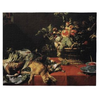 Frans Snyders  Still Life with Fruit Basket,Game Puzzle