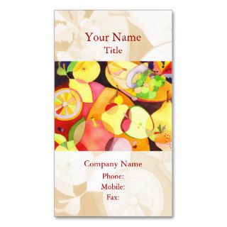 Colorful Fruits Business Cards