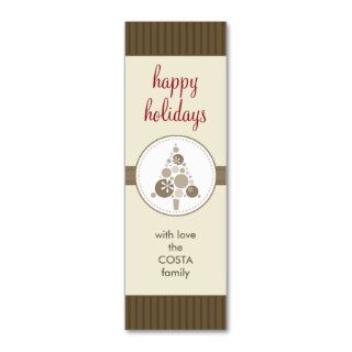 PERSONALIZED GIFT TAG  modern spotty tree AP6 Business Card