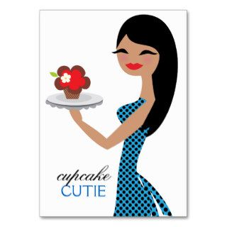 311 Candie the Cupcake Cutie Blue Black Straight Business Cards