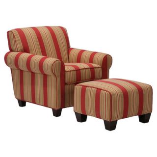 Handy Living Westfield Chair and Ottoman WTK1 CU PGP46 Color Cabana Crimson