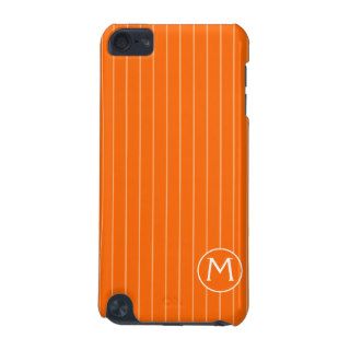 Elegant Monogram Lines (orange) iPod Touch Case