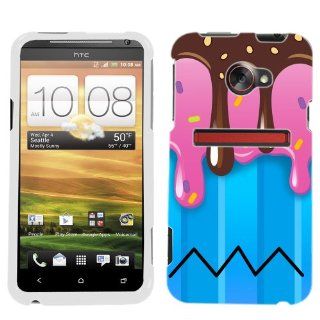 HTC EVO 4G LTE Chocolate Strawberry Ice Cream Glass Phone Case Cover Cell Phones & Accessories