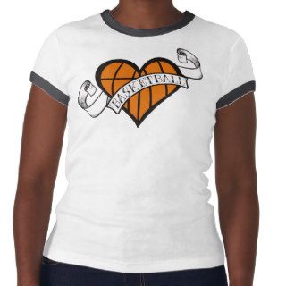 Basketball Heart Tattoo Tee