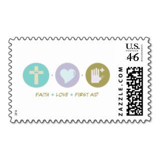 Faith Love First Aid Postage Stamp