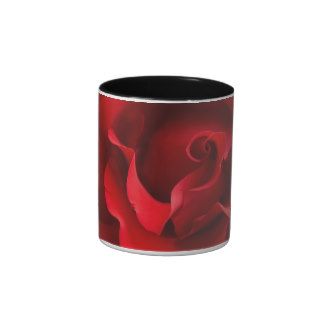 Red Rose Close Up   Customized Mug