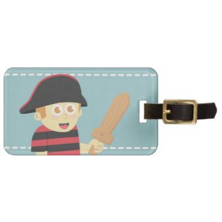 Kids Birthday Party Cute Pirate Boy Theme Tags For Luggage