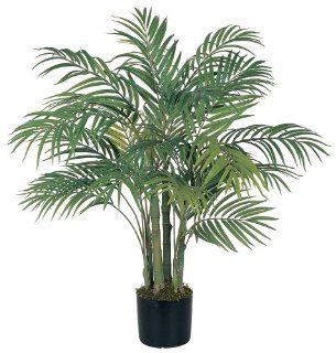 Nearly Natural 5000 Areca Decorative Silk Palm Tree, 3 Feet, Green   Artificial Trees