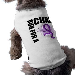 Pancreatic Cancer Run For A Cure Doggie Tshirt