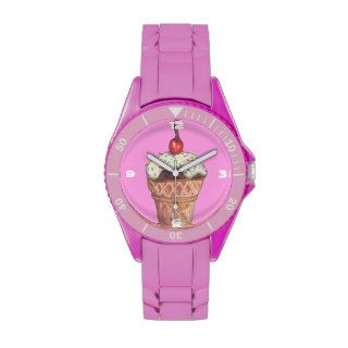 Colored Pencil Ice Cream Pink Watches