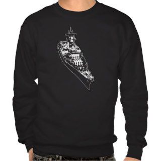 USS Iowa (BB 61) Pull Over Sweatshirts