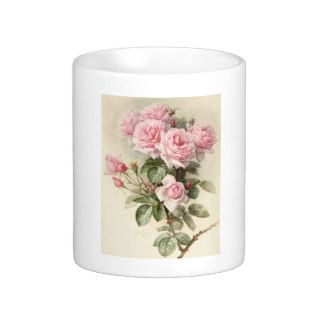 Vintage Victorian Romantic Roses Coffee Mug