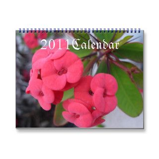 2011 Flowers Calendar,