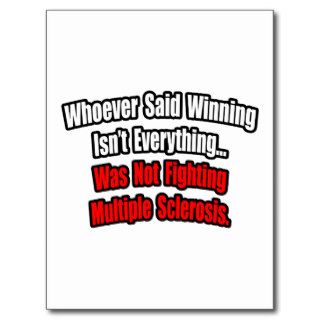 Multiple Sclerosis Fighting Quote Post Cards