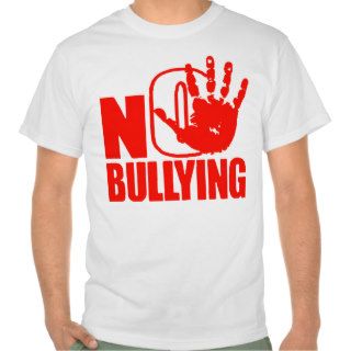 No Bullying, Stop bullying Red T shirts