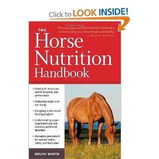 The Horse Nutrition Handbook Melyni Worth Ph.D. 9781603425414 Books