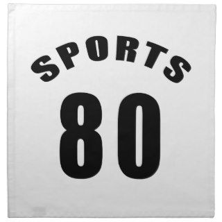 80 Sports Birthday Designs Printed Napkin